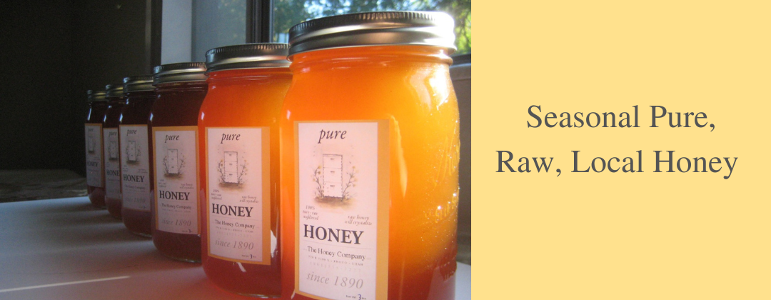 Slider image seasonal pure, raw, local honey
